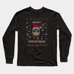 Penguin Ugly Christmas Sweater Long Sleeve T-Shirt